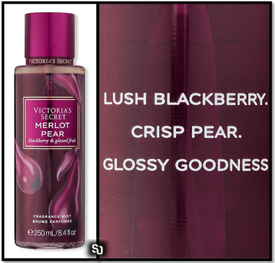 Victoria's Secret Merlot Pear Fragrance Mist 250ml Spray Women (RARE)