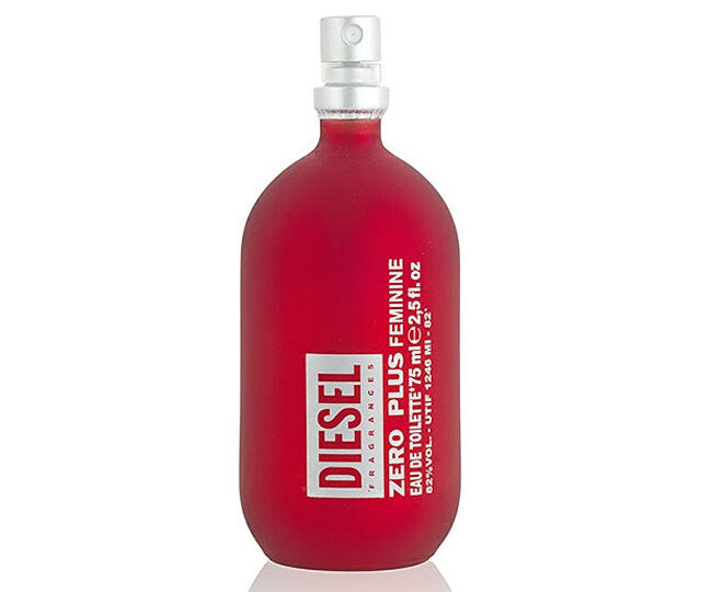 Diesel Zero Plus Feminine 75ml EDT Spray Women (Unboxed Damaged Bottle)