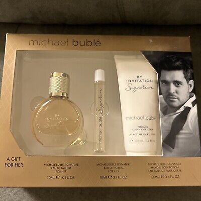 Michael Buble By Invitation 2pcs Gift Set 100ml EDP Spray Women