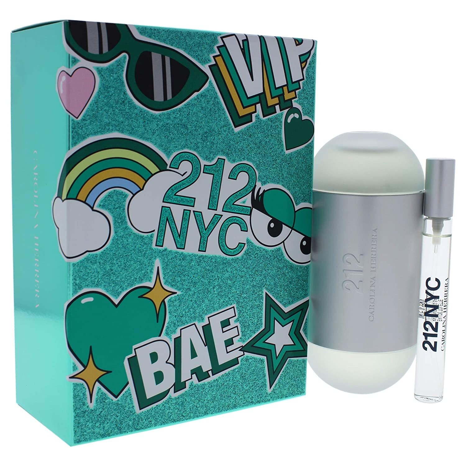Carolina Herrera 212 NYC 2pcs Gift Set 100ml EDT Spray Women