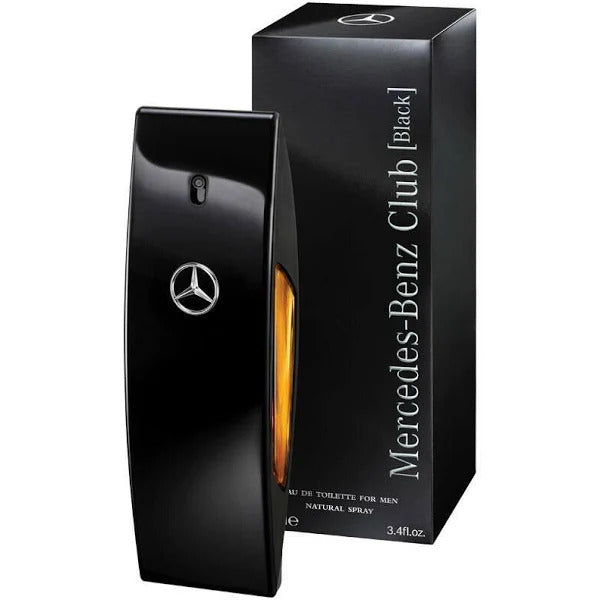 Mercedes Benz Club Black 100ml EDT Spray Men (notes: amber vanilla balsamic)